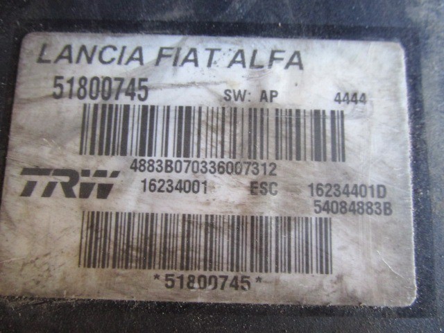 Alfa Romeo 159  TRW Abs egység 51800745