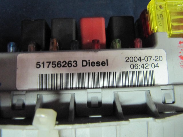 Fiat Doblo 2000-2005 Diesel külső biztosíték tábla  51756263