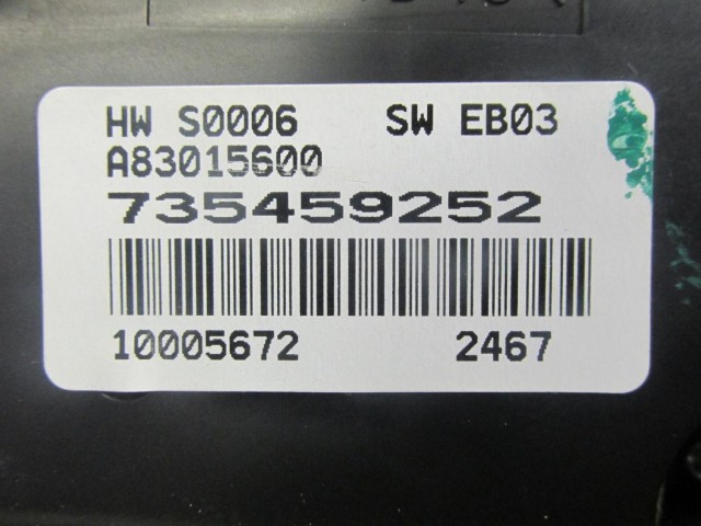 Fiat Linea digit fűtéskapcsoló 735459252