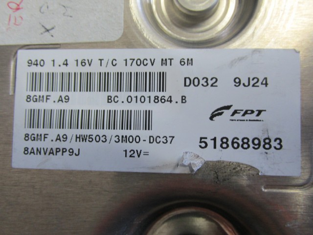 69337 Fiat Punto Evo motorvezérlő szett  51868983