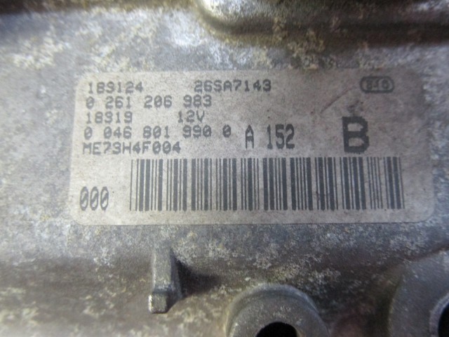 69350 Fiat Bravo 1,2 benzin motorvezérlő szett 0261206983