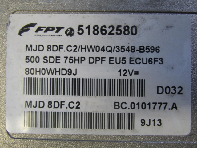 Fiat 500 1,3 Jtd motorvezérlő 51862580