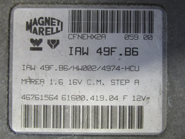 72438 Fiat Marea 1,6 benzin motorvezérlő szett 46761564