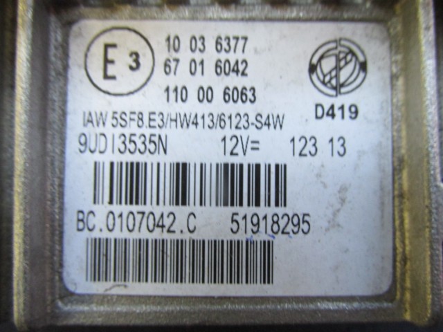 Fiat 500 1,2 benzin motorvezérlő 51918295