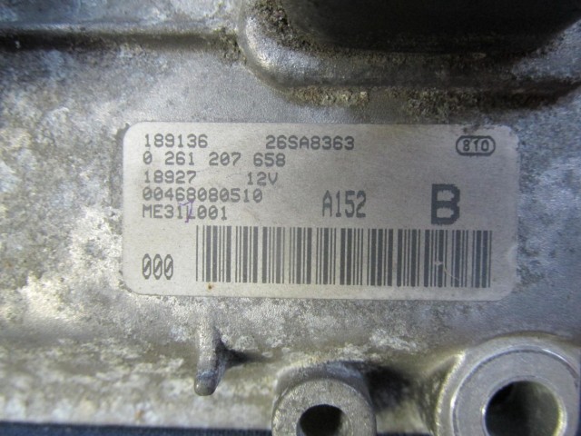 Lancia Lybra 2,0 benzin motorvezérlő 0261207658