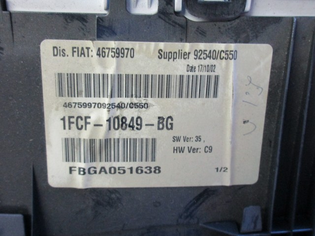 Fiat Stilo Diesel óracsoport 46759970