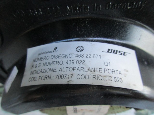 Lancia Ypsilon II. 2003-2011 első Bose hangszóró 46822671