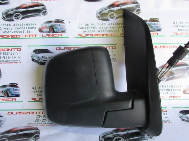 Fiat Fiorino fekete színű, műanyag,manual , jobb külső tükör