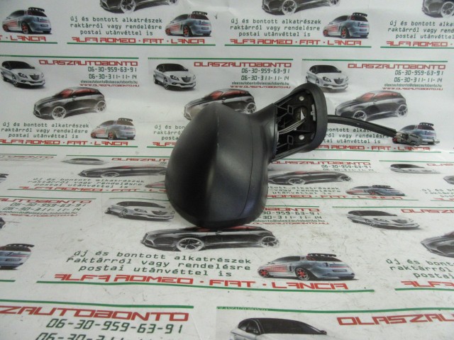 Fiat Linea matt fekete színű,manual, jobb  oldali tükör 