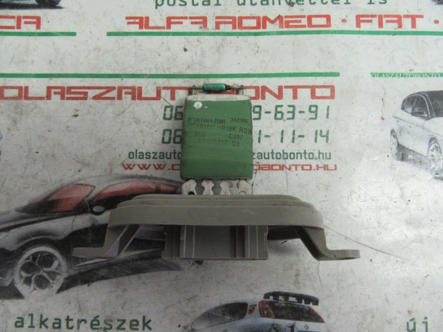 Alfa Romeo 159 52409817 számú, manual , fűtőmotor előtét ellenállás