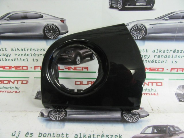 Fiat 500 fekete színű, bal oldali műszerfal párna betét