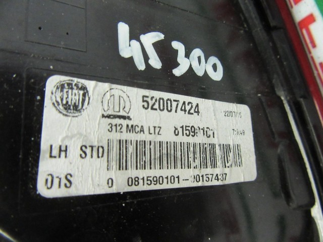 Fiat 500FL 52007424 számú, bal hátsó lámpa