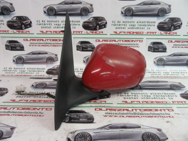 Fiat Brava piros színű, elektromos, bal oldali tükör