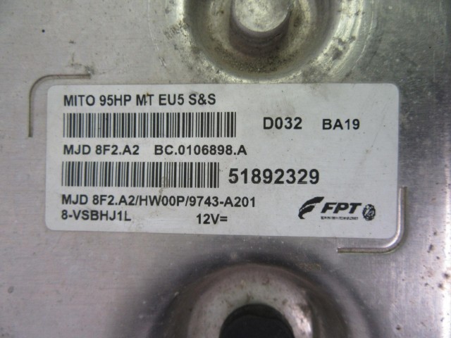 64366 Alfa Romeo MiTo 1,3 Mjet motorvezérlő szett 51892329