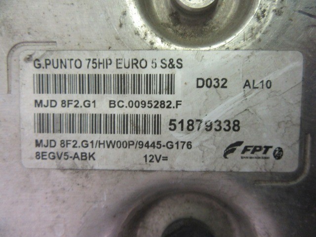 Fiat Grande Punto 1,3 Jtd , 51879338 számú motorvezérlő