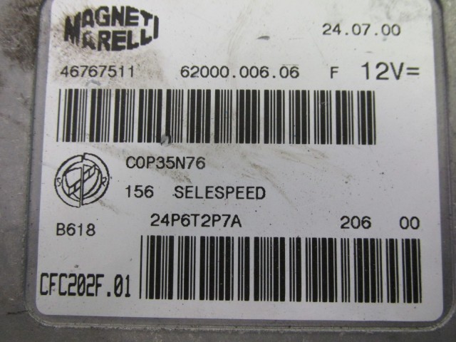 Alfa Romeo 156 2,0 16v ts selespeed váltóvezérlő elektronika 46767511