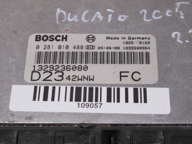 Fiat Ducato 2,3 16v Mjet 2001-2006 motorvezérlő 1329236080