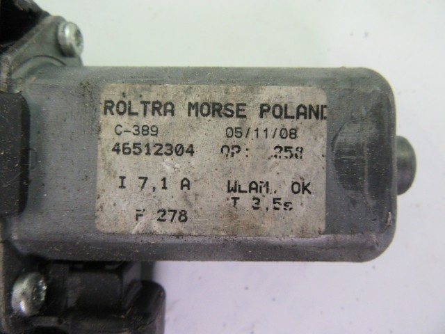 Fiat Seicento bal elektromos ablakemelő 46512304