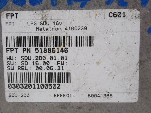 Fiat Bravo 2007-2014 LPG vezérlő 51886146