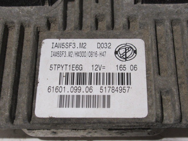 135520 Fiat Grande Punto 1,4 8v benzin motorvezérlő szett 51784957