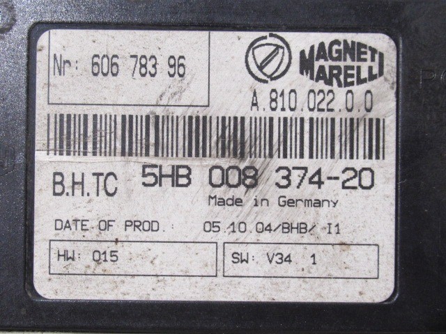 Lancia Thesis 60678396 számú elektronika