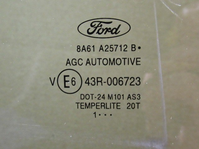 Ford Fiesta 5 ajtós 2008-2013 jobb hátsó sötétzöld lejáró üveg  