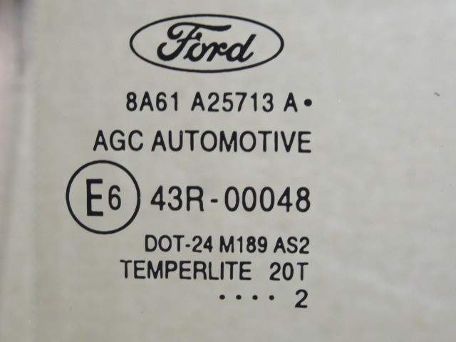 Ford Fiesta 5 ajtós 2008-2013 bal hátsó lejáró üveg