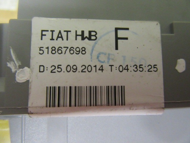 Fiat 500 külső biztosíték tábla  51867698