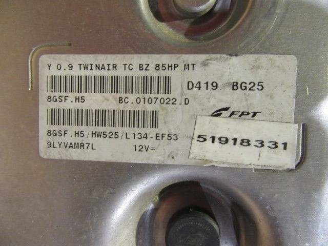 Lancia Ypsilon III. 900cm3 benzin motorvezérlő 51918331