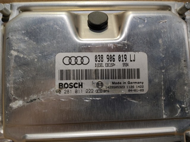 Audi, Seat, Skoda, Volkswagen 1,9 Diesel motorvezérlő 0281011222 , 038906019lj