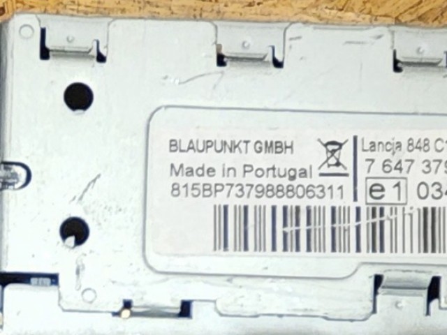 171989 Lancia Musa 2004-2012 Blaupunkt Cd-s, Mp3-as rádió 735452845