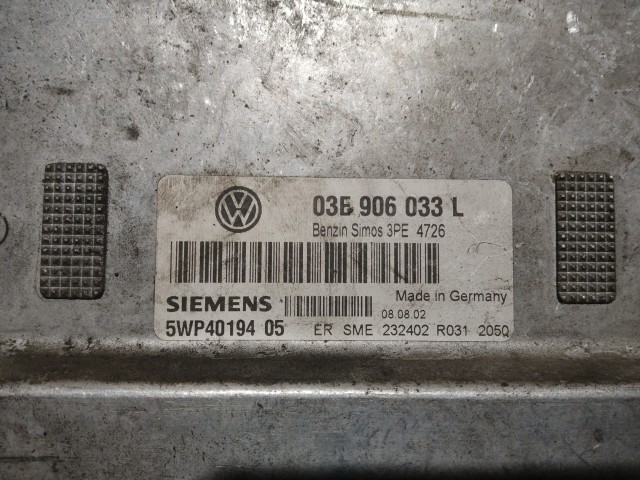 Volkswagen Polo 2001-2007 1,2 benzin Motorvezérlő Siemens 5WP4019405 