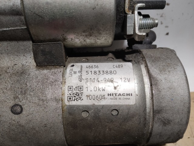 Fiat Punto III. 2003-2010 1,2 8-16v benzin Önindító 10 fogas 51833880