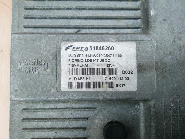 Fiat Fiorino , Qubo 2007-2016 1,3 16v Diesel Motorvezérlő 51846260