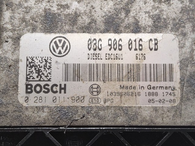 Audi, Seat, Skoda, Volkswagen Diesel motorvezérlő 03G906016CB , 0281011900