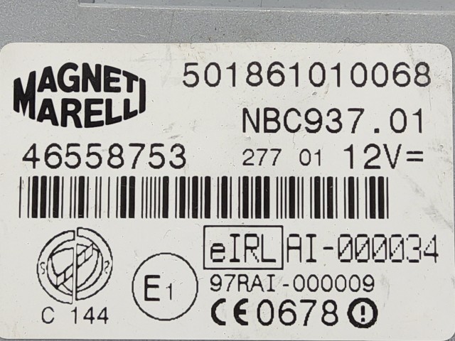 188993 Alfa Romeo 147 2000-2010 1,6 16v benzin 120 Le Motorvezérlő Szett  0261206715 , 73501815